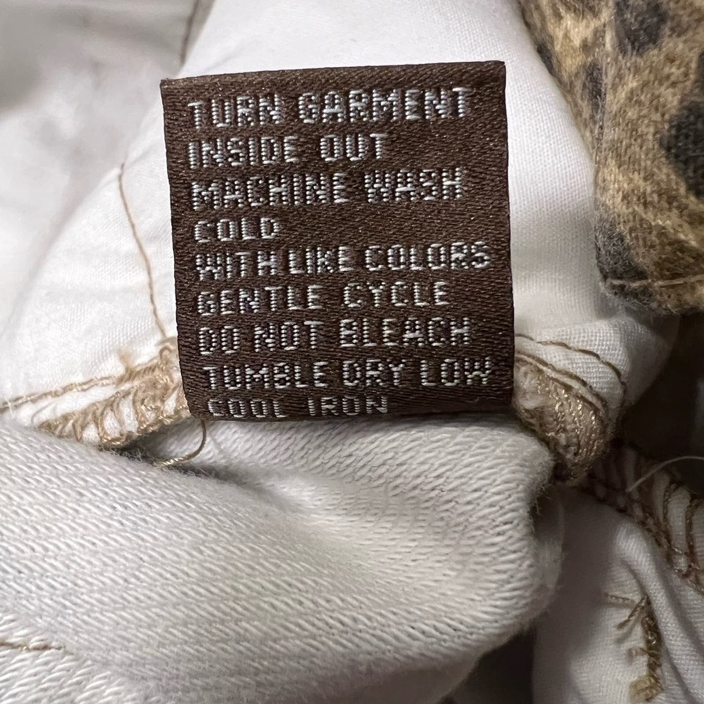 J. McLaughlin Leopard Print Safari Baxter Skinny Jeans Size 8 - Picture 8 of 8